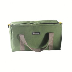Kit de rangement d'outils personnalisé, kit électrique, multifonctionnel, portable, grande capacité, sac à outils en toile écologique, fermeture à glissière - Product Image 1