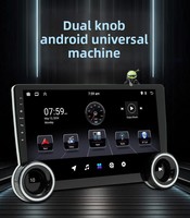 Radio para Auto Android con Pantalla Táctil de 10 Pulgadas, 2GB+32GB, Doble Perilla, Navegación GPS, Reproductor Multimedia BT, Compatible con CarPlay y Android Auto