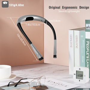 Luz de Lectura LED Flexible para el Cuello Glocusent, Recargable por USB Tipo C, con Brillo Regulable y Ajustable - Product Image 6