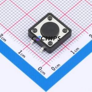 SMG-03T-H043A1 Tactile Switch SMD-4P,12x12mm Switch Single Pole Single Throw Round Button 2.5N 12mm - Product Image 1