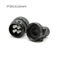 Connecteur circulaire électrique industriel fileté femelle 4 broches, série PSCCONN MS5015 MS3106A 32-17S, prise haute tension droite