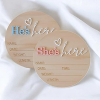 Panneau de bienvenue pour nouveau-né « Hello World », annonce de naissance pour bébé, accessoires pour hôpital, plaque en bois, carte de bienvenue pour nouveau-né