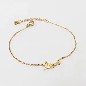 Chengfenen-pulsera de acero inoxidable con diamantes para mujer, brazalete personalizado, joyería fina, estilo minimalista, parejas