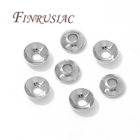 Lot de 100 pièces 4mm 5mm 18K plaqué or perles entretoises casquettes fabrication de bijoux résultats et composants pour Bracelets accessoires