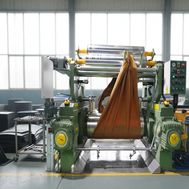 High Quality Two Roll Open Mixing Mill Rubber Plastic Refining Machinery 50-65kg Capacity PLC Controlled Automatic Water Cooled
