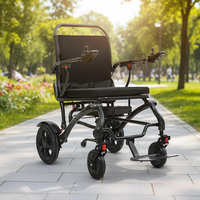 Fauteuil roulant électrique pliable léger de 18,6 kg, entièrement en fibre de carbone, portable, tout-terrain, pour adultes