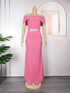 L-3XL New <strong>Bridesmaid</strong> Wedding <strong>Dress</strong> <strong>African</strong> Women's Large One Shoulder Sexy Long <strong>Dress</strong> - Product Image 4