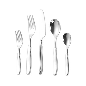Ensemble de couverts en acier inoxydable 18/10 de qualité supérieure, poli miroir, compatible lave-vaisselle, couteau, fourchette, cuillère, vaisselle pour adultes et enfants - Product Image 3