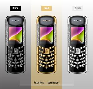 2024 Neues Luxus-V vertue Gold Mini-Telefon V8 Pro Wähltisch Handy Älter GSM-Handy Fabrik Großhandel - Product Image 3