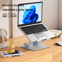 Nouvel arrivage : Support d'ordinateur portable réglable et pliable en aluminium et plastique pour bureau et domicile