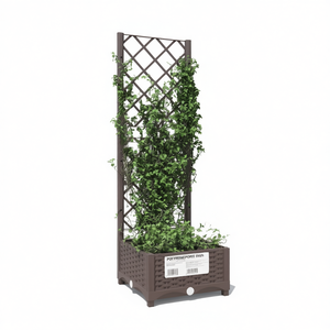 กระถางต้นไม้โพลีโพรพิลีน สีน้ำตาล ขนาดกลาง สำหรับใช้ภายในและภายนอกอาคาร - Product Image 1