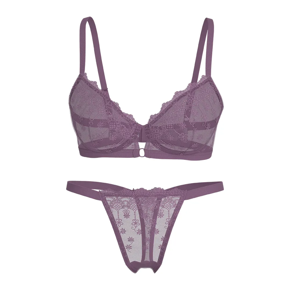 Bra And Brief Sets Sexy Embroidery Sexy Bra And Panties Sexy Lingerie Ladies Bra Women Bra Brief Sets