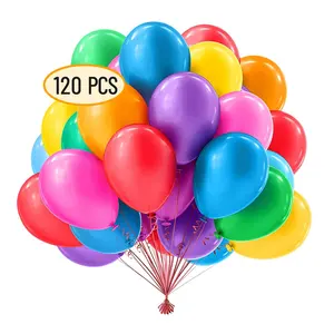 120 पीसी 12 उज्ज्वल रंग 12 इंच जन्मदिन के गुब्बारे में पार्टी की सजावट ग्लोबोस थोक लेटेक्स गुब्बारे निर्माता