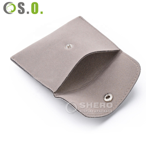 Manufacture High-quality Microfiber Button <b>Pouch</b> Custom Logo Jewelry Gift Microfiber <b>Pouch</b> with Pattern - Product Image 3