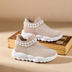 Kids Mesh <b>Slip</b> <b>On</b> <b>Sneakers</b> EVA Sole Comfortable Outdoor Casual Shoes - Product Image 1