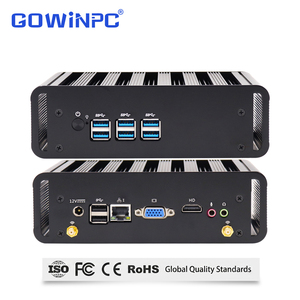 พีซีอุตสาหกรรมแบบฝังตัวไร้พัดลม พร้อม Intel Core i5 5200U ถึง 8250U พอร์ต Gigabit Ethernet สองพอร์ต ตัวเครื่องอะลูมิเนียม ระบบปฏิบัติการ Windows - Product Image 4
