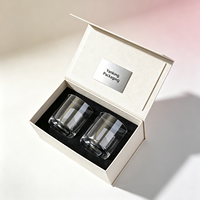 Boîte d'emballage personnalisée pour cartes de membre d'entreprise avec fermeture magnétique, boîtes rigides recyclables pour cadeaux et bougies