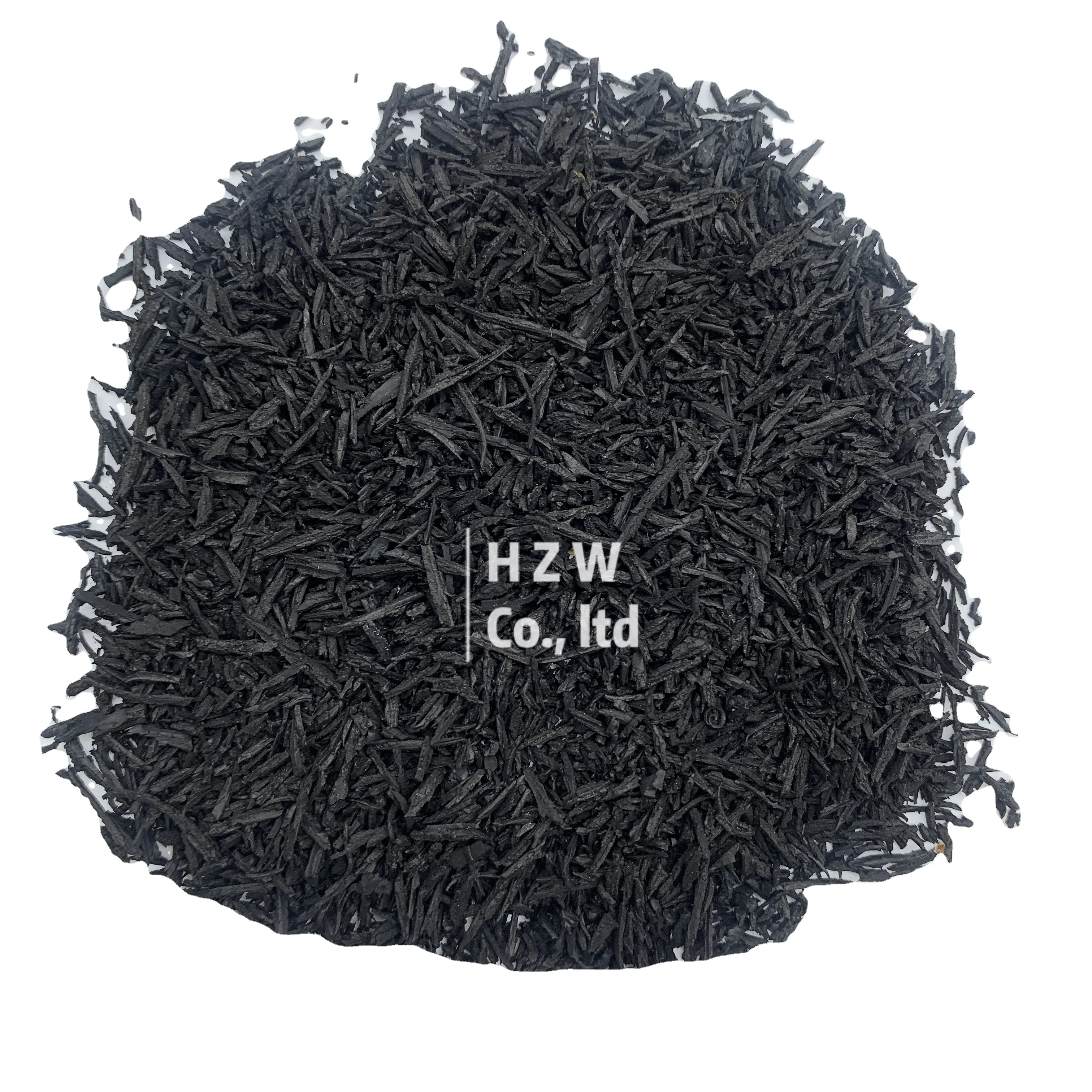 HZW best price black EPDM recycled rubber granules for playground artificial grass infill