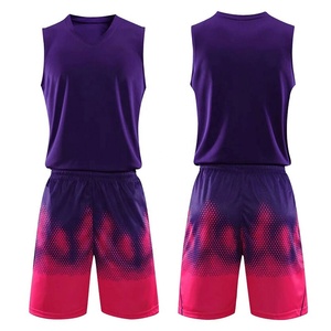 Conjunto de ropa de baloncesto con estampado personalizado por sublimación de dos piezas OEM, ropa deportiva transpirable de secado rápido para niños XS de talla grande disponible - Product Image 1