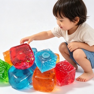 Jouets anti-stress Needoh Squishy Cube de haute qualité à rebond lent, 3 couleurs, jouets à presser en stock, forme ronde Needoh Squishy - Product Image 2