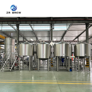 1000L 2000L 4 recipientes equipo de elaboración de cerveza automatizado recipiente a presión 304 acero inoxidable Certificado CE alta productividad 5000L - Product Image 2