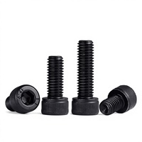 Vis à tête hexagonale en acier allié noir, filetage M5, 5.2mm d'intérieur, pas de 0.8mm, grade 12.9, diamètre extérieur de 10mm, pour vélo, 10/100 pièces