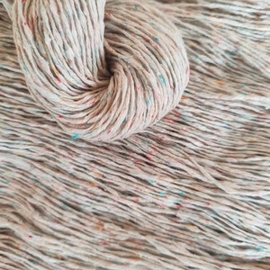 Fil <span class=keywords><strong>à</strong></span> <span class=keywords><strong>tricoter</strong></span> artisanal en soie, lin et coton Baroque Lotus Yarns, 150m/50g, mélange <span class=keywords><strong>de</strong></span> fibres naturelles colorées, pour robe d'été - Product Image 2