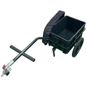 Chariot de transport pliable en métal robuste pour vélo, porte-vélo durable pour attelage, <span class=keywords><strong>remorque</strong></span> à bagages et outils avec pneus détachables - Product Image 3
