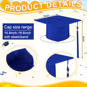 Ensemble de robe de graduation pour enfants, robe jaune avec bonnet et peluche pour séance photo de maternelle et école primaire - Product Image 5
