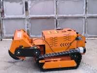 Tondeuse à gazon robotisée à moteur diesel, largeur de coupe 800 mm, 1000 mm, 1200 mm, télécommande, tondeuse à gazon sur chenilles