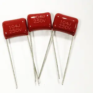 P10mm 104J 250V 0.1UF capacitores de filme de metal CBB Metalizado Film Capacitor 104 250 UF 0.1 V