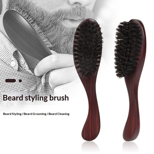 Peigne à barbe et <span class=keywords><strong>moustache</strong></span> pour homme, brosse de toilettage pour animaux de compagnie, brosse de coiffure et de nettoyage des poils cassés, en bois de hêtre, pour usage transfrontalier - Product Image 2