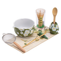 Ensemble de matcha JY Elegant Magnetic Boxes, ensemble de fouets en bambou pour matcha, ensemble de matcha en céramique