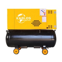 Compresseur d'air à vis monophasé silencieux industriel de Chine, haute pression, 7,5 kW, 10 ch, fournisseur de compresseurs d'air rotatifs