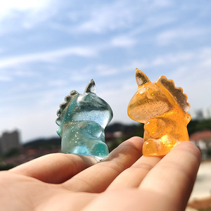 CHENXI Transparent Jelly Unicorn <b>Squeeze</b> Toy with Silicone Maltose Filled Stress <b>Ball</b> 2.9x4cm Anxiety Relief Pinch Squishy Toy - Product Image 6