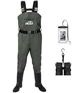 Cuissardes de pêche unisexes en PVC pour l'extérieur avec bottes, semelle intermédiaire rigide en fibre de verre, fermeture à boucle, imperméables et respirantes - Product Image 3