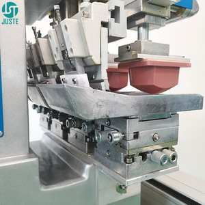 Impresora de almohadilla de tampón de alta velocidad de <span class=keywords><strong>4</strong></span> colores, máquina de impresión de almohadilla automática semiautomática para botella de plástico de vidrio de Perfume redondo, tapa de taza - Product Image 5