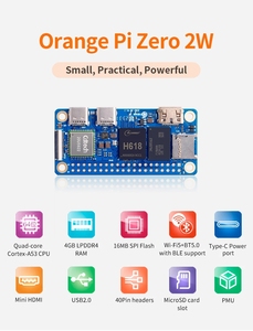 Carte Orange Pi <span class=keywords><strong>Zero</strong></span> 2W Allwinner H618 1gb/1.5gb/2gb/4gb Ddr4 carte unique Mini carte de développement d'ordinateur Orange Pi <span class=keywords><strong>Zero</strong></span> - Product Image 2