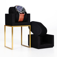 Jinsky personnalisé luxe montre vitrine compteur microfibre Table marque montre affichage accessoires Bracelet montre support