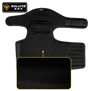สนับเข่ามอเตอร์ไซค์ Sulnite พร้อมซับในขนแกะ อุปกรณ์ป้องกันความอบอุ่นสำหรับการปั่นจักรยานสำหรับผู้ใหญ่ สีดำ ป้องกันระดับ CE2 - Product Image 4