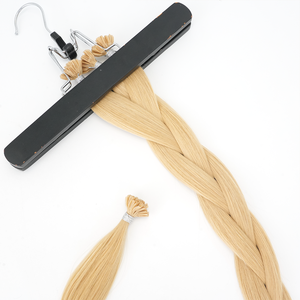 Extensiones de Cabello con Punta en <span class=keywords><strong>U</strong></span> de Larga Duración, Extensiones de Cabello Liso Marrón con Queratina, Cabello Virgen de Doble Trama - Product Image 4