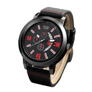 2024新しいメンズビジネス合金クォーツ時計のジュエリーセットファッション時計の願い卸売腕時計サプライヤー