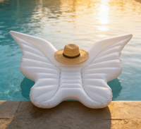 Bouée gonflable en forme de papillon mignonne, jouet aquatique d'été pour enfants et filles, flotteur pour jeux aquatiques de fête au bord de la piscine