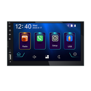 ダブルDINカーラジオ 7インチ 7080 タッチスクリーンカーステレオ オーディオ BT FM オートラジオ ビデオミラーリンク iPhone/Android対応 カーMP5プレーヤー - Product Image 1