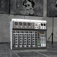 Carte son audio professionnelle Mini 16 DPS avec effets, console de mixage 6 canaux, contrôleur DJ pour diffusion en direct, réduction du bruit