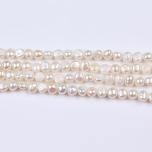 Perlas de Agua Dulce Barrocas de Doble Cara de 7-8 mm, Orificio Lateral Ligero, Semiterminadas, Sueltas, al por Mayor, Acuicultura, Semiterminadas - Product Image 4