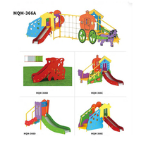 Perlengkapan Bermain Anak Luar Ruangan Bertema Rumah Kereta, Perosotan Seri Kartun, Warna-Warni, Bahan PE untuk Prasekolah