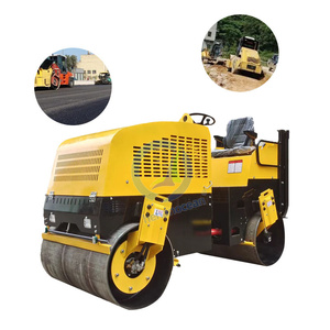 Piccolo Rullo Vibrante Stradale da 2 Tonnellate a Benzina per Asfalto e Terreno, Mini Vibro-Rullo Tandem - Product Image 3