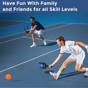 Juego de palas de Pickleball con 4 pelotas y bolsa de transporte, mango antideslizante, equipo deportivo para exteriores para adultos - Product Image 4