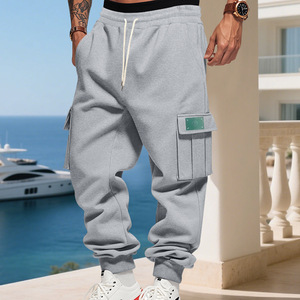 Autunno e inverno stile americano dei pesi massimi foderati in pile da <span class=keywords><strong>uomo</strong></span> larghi e Casual alla moda abbigliamento sportivo Outdoor <span class=keywords><strong>pantaloni</strong></span> della <span class=keywords><strong>tuta</strong></span> - Product Image 2